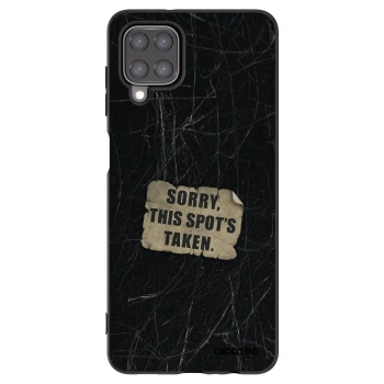 Picasee silikonowe czarne etui na Samsung Galaxy M12 M127F - SORRY