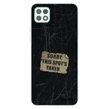Picasee silikonowe przeźroczyste etui na Samsung Galaxy A22 A226B 5G - SORRY