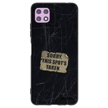 Picasee silikonowe czarne etui na Samsung Galaxy A22 A226B 5G - SORRY