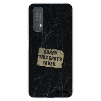 Picasee silikonowe przeźroczyste etui na Realme 7 - SORRY