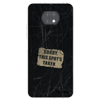 Picasee silikonowe przeźroczyste etui na Xiaomi Redmi Note 9T - SORRY