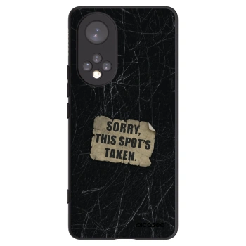 Picasee silikonowe czarne etui na Honor 50 5G - SORRY