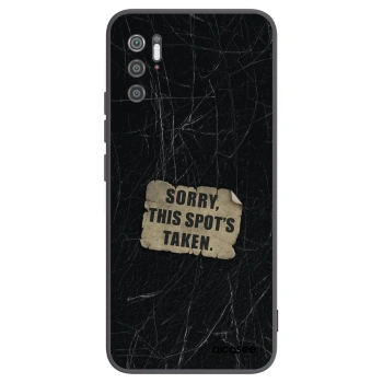Picasee silikonowe czarne etui na Xiaomi Poco M3 Pro 5G - SORRY