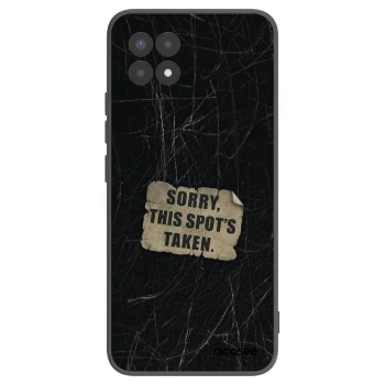 Picasee silikonowe czarne etui na Realme 8i - SORRY