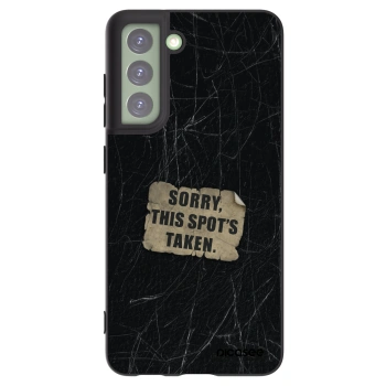 Picasee silikonowe czarne etui na Samsung Galaxy S21 FE 5G - SORRY