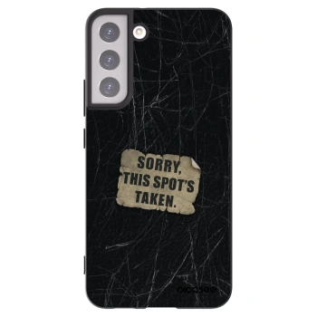 Picasee silikonowe czarne etui na Samsung Galaxy S22+ 5G - SORRY