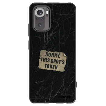 Picasee silikonowe czarne etui na Xiaomi Redmi Note 11S 4G - SORRY