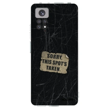Picasee silikonowe przeźroczyste etui na Xiaomi Redmi Note 11S 4G - SORRY