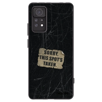 Picasee silikonowe czarne etui na Xiaomi Redmi Note 11 Pro 5G - SORRY