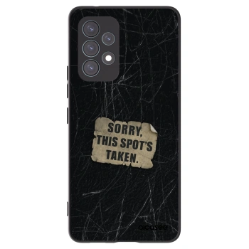 Picasee silikonowe czarne etui na Samsung Galaxy A53 5G A536 - SORRY