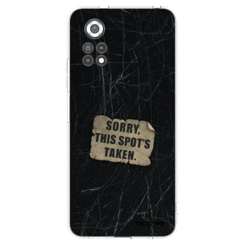 Picasee silikonowe przeźroczyste etui na Xiaomi Poco X4 Pro 5G - SORRY
