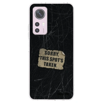 Picasee silikonowe przeźroczyste etui na Xiaomi 12 - SORRY