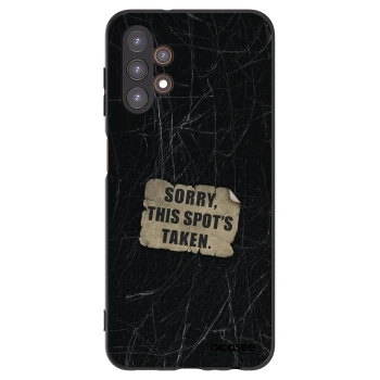 Picasee silikonowe czarne etui na Samsung Galaxy A13 4G A135 - SORRY