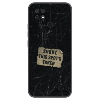 Picasee silikonowe czarne etui na Xiaomi Redmi 10C - SORRY
