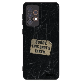 Picasee silikonowe czarne etui na Samsung Galaxy A33 5G A336 - SORRY