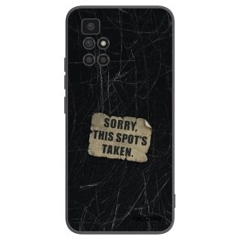 Picasee silikonowe czarne etui na Xiaomi Redmi 10 (2022) - SORRY