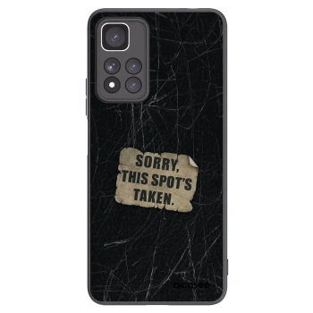 Picasee silikonowe czarne etui na Xiaomi Redmi Note 11 Pro+ 5G - SORRY