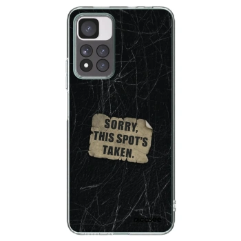 Picasee silikonowe przeźroczyste etui na Xiaomi Redmi Note 11 Pro+ 5G - SORRY
