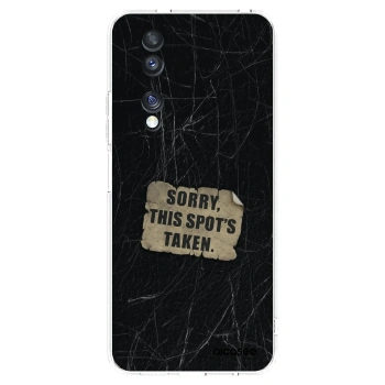 Picasee silikonowe przeźroczyste etui na Honor 70 - SORRY