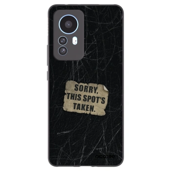Picasee silikonowe czarne etui na Xiaomi 12T Pro - SORRY