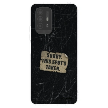 Picasee silikonowe przeźroczyste etui na OPPO A94 5G - SORRY