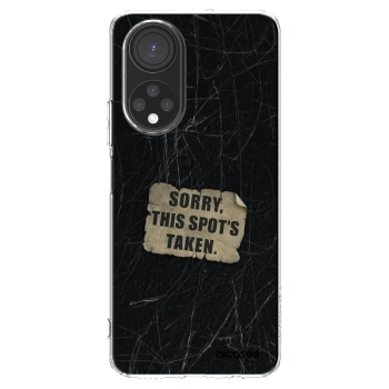 Picasee silikonowe przeźroczyste etui na Honor X7 - SORRY