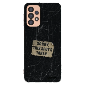Picasee silikonowe przeźroczyste etui na Samsung Galaxy A23 A236B 5G - SORRY