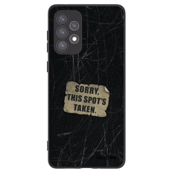 Picasee silikonowe czarne etui na Samsung Galaxy A73 5G - SORRY