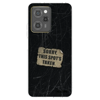 Picasee silikonowe czarne etui na Xiaomi Poco X5 Pro - SORRY