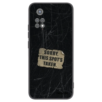 Picasee silikonowe czarne etui na Xiaomi Redmi Note 11S 5G - SORRY