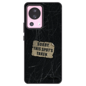 Picasee silikonowe czarne etui na Xiaomi 13 Lite - SORRY