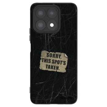 Picasee silikonowe czarne etui na Honor X8a - SORRY