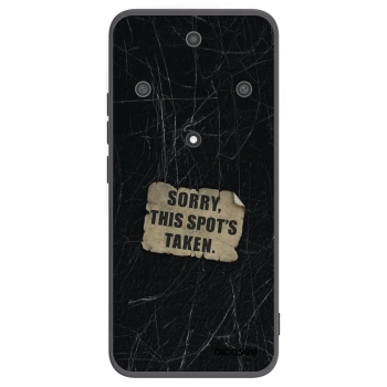 Picasee silikonowe czarne etui na Honor Magic5 Lite 5G - SORRY
