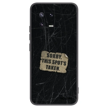 Picasee silikonowe czarne etui na Xiaomi 13 Pro - SORRY