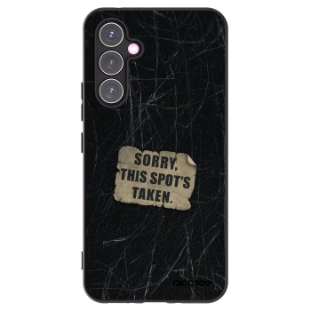 Picasee silikonowe czarne etui na Samsung Galaxy A54 5G A546B - SORRY