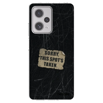Picasee silikonowe przeźroczyste etui na Xiaomi Redmi Note 12 Pro+ 5G - SORRY