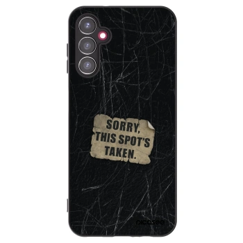 Picasee silikonowe czarne etui na Samsung Galaxy A14 5G A146P - SORRY
