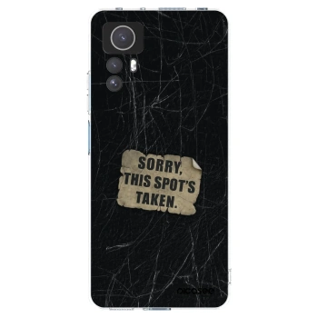 Picasee silikonowe przeźroczyste etui na Xiaomi Redmi Note 12S - SORRY