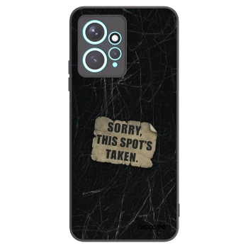 Picasee silikonowe czarne etui na Xiaomi Redmi Note 12 4G - SORRY