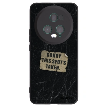 Picasee silikonowe czarne etui na Honor Magic5 Pro - SORRY