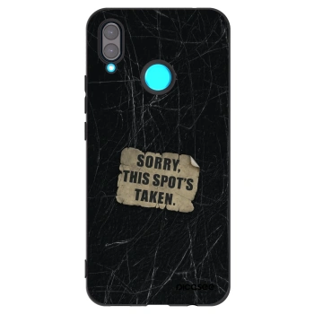 Picasee silikonowe czarne etui na Huawei Nova 3 - SORRY