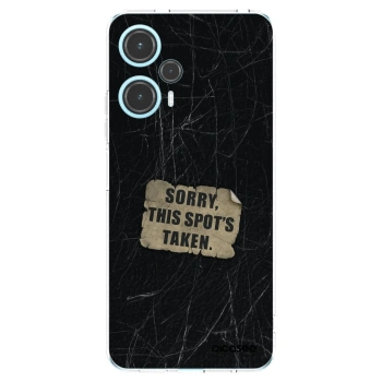 Picasee silikonowe przeźroczyste etui na Xiaomi Poco F5 - SORRY