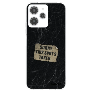 Picasee silikonowe przeźroczyste etui na Xiaomi Redmi 12 4G - SORRY