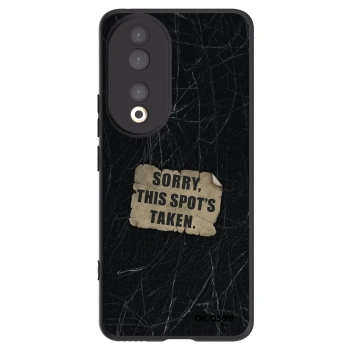 Picasee silikonowe czarne etui na Honor 90 5G - SORRY