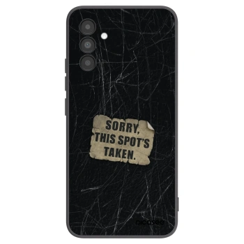 Picasee silikonowe czarne etui na Samsung Galaxy A04s A047F - SORRY