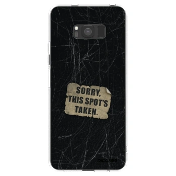 Picasee silikonowe przeźroczyste etui na Samsung Galaxy S8 G950F - SORRY