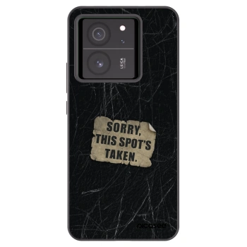Picasee silikonowe czarne etui na Xiaomi 13T Pro - SORRY