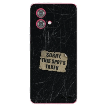 Picasee silikonowe przeźroczyste etui na Motorola Moto G84 5G - SORRY