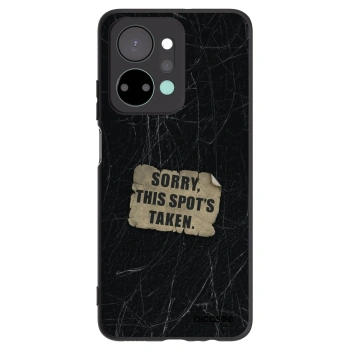 Picasee silikonowe czarne etui na Honor X7a - SORRY