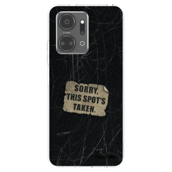Picasee silikonowe przeźroczyste etui na Honor X7a - SORRY